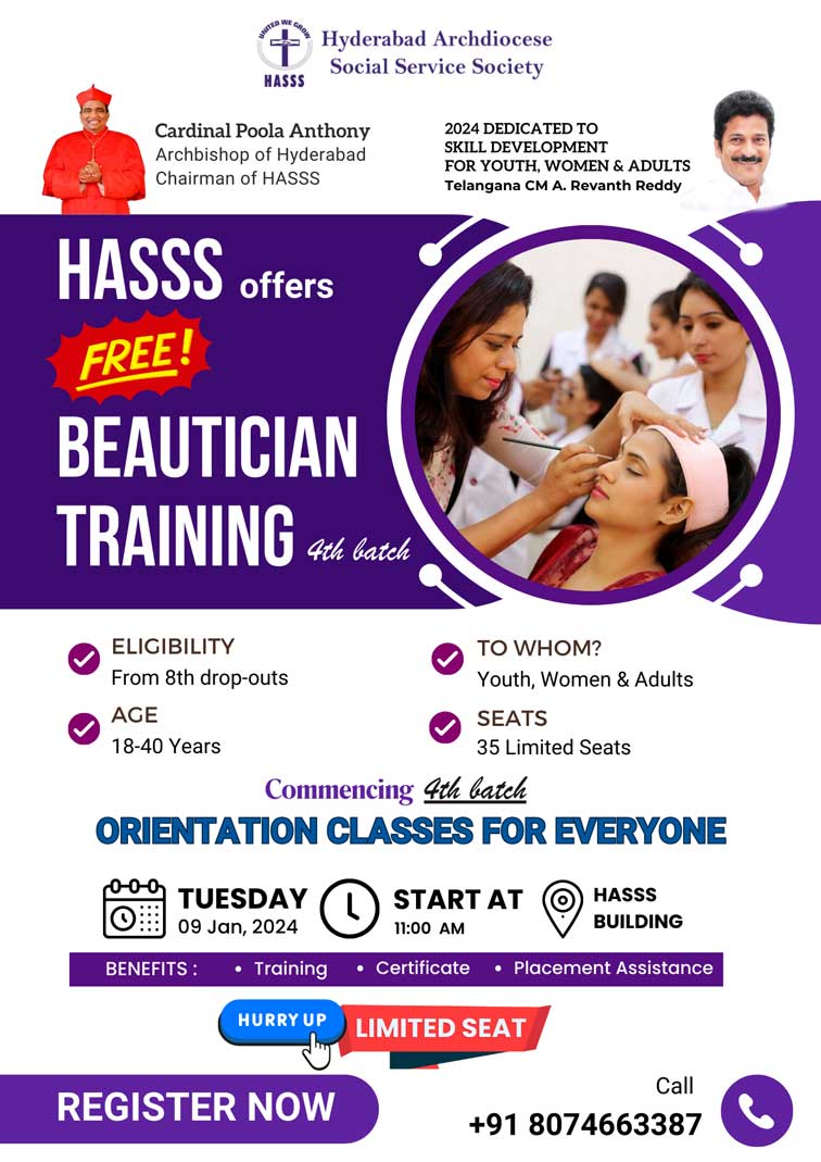 HASSS Offers FREE Beautician Training Course