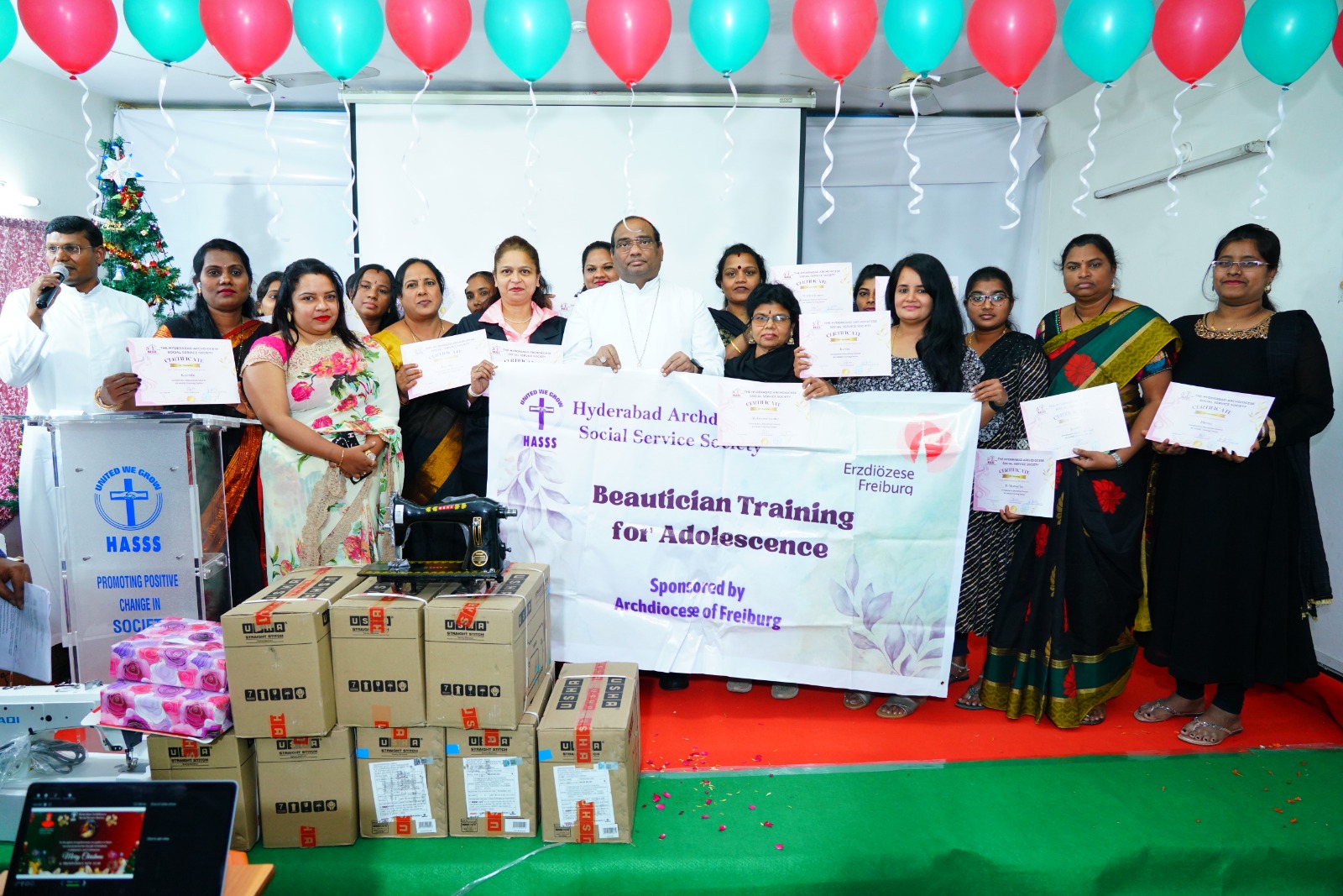 Completion Beautician course &amp; certificate Distribution